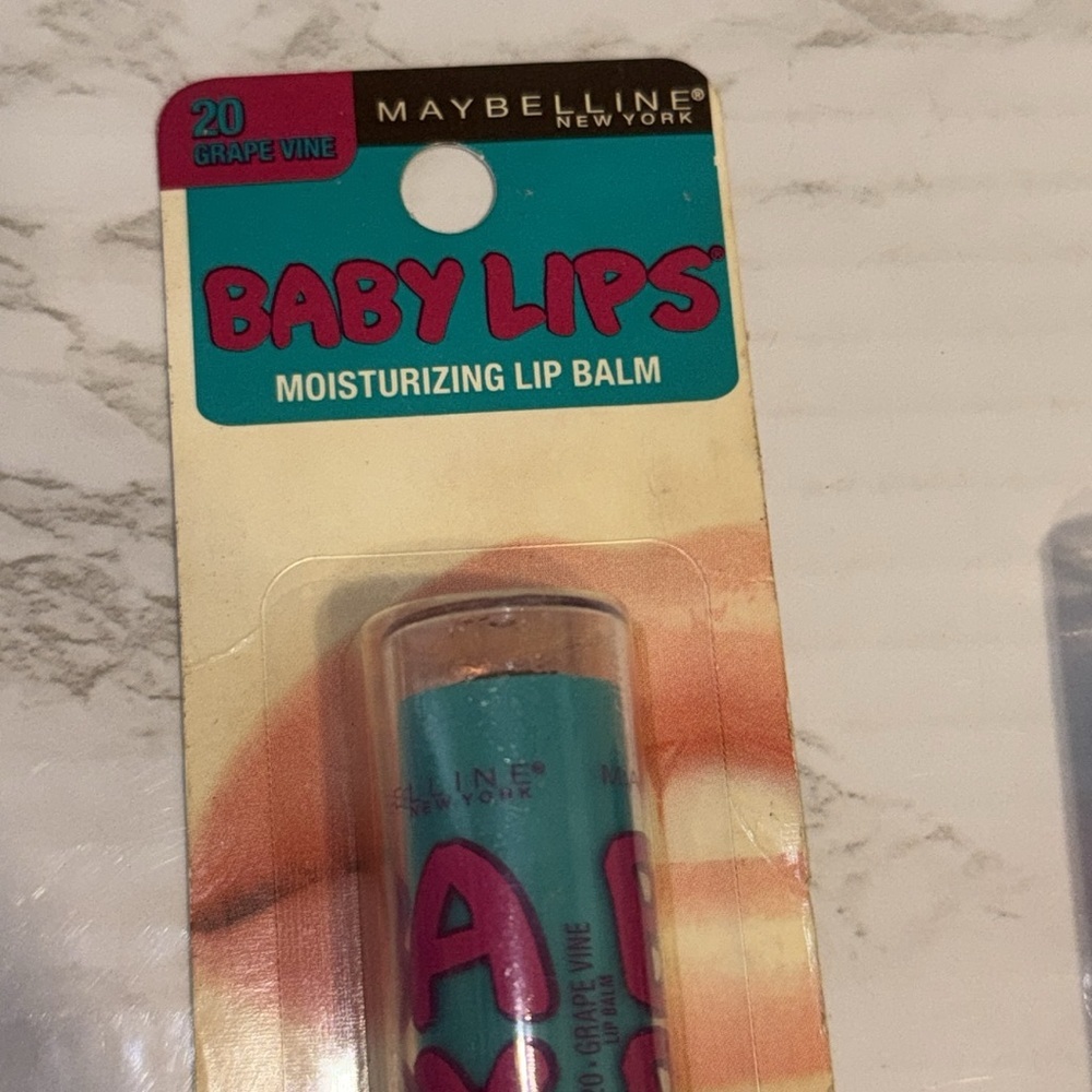 Maybelline Baby Lips Moisturizing Lip Balm grape vine 20 set of 2 beauty Y2K - Picture 2 of 4